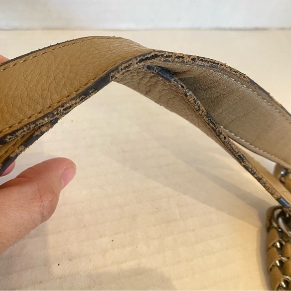 Aimee Kestenberg Tan Brown Pebbled Leather Purse Handbag - Picture 11 of 16